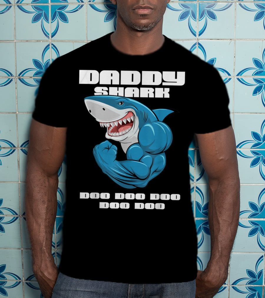 Daddy Shark Doo Doo Doo Doo Matching Family Shark T-Shirt
