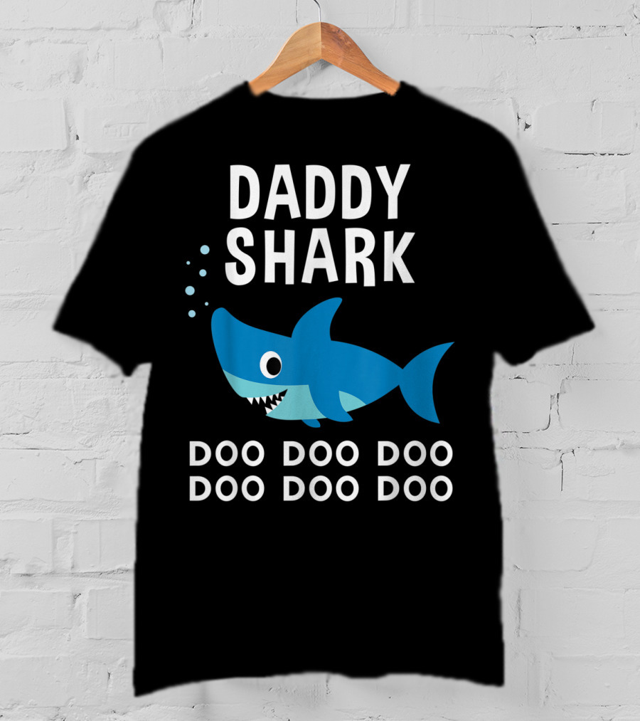 Daddy Shark Doo Doo Doo Song Lyrics Shark T-Shirt