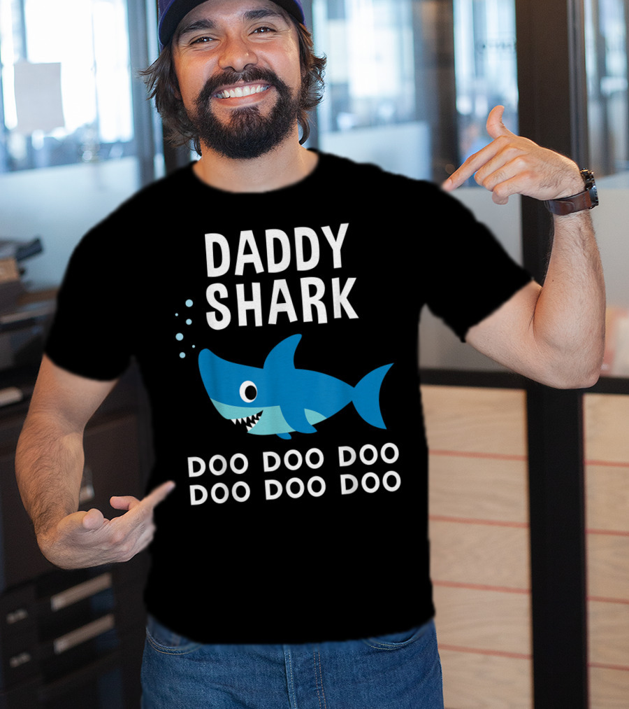 Daddy Shark Doo Doo Doo Song Lyrics Shark T-Shirt