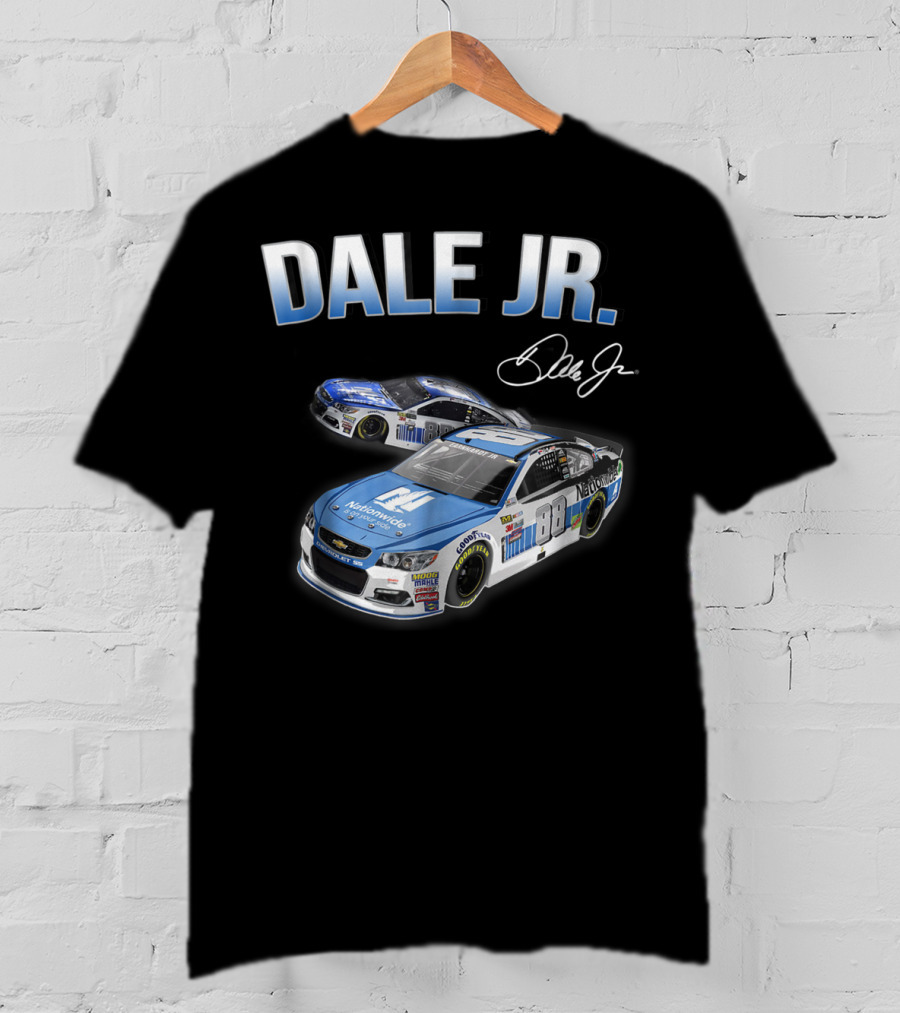 Dale Earnhardt Jr Fan For Life Nationwide Car Signature T-Shirt