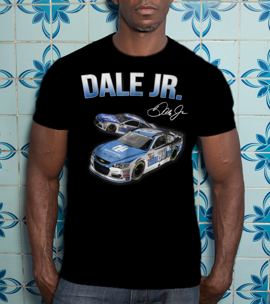 Dale Earnhardt Jr Fan For Life Nationwide Car Signature T-Shirt