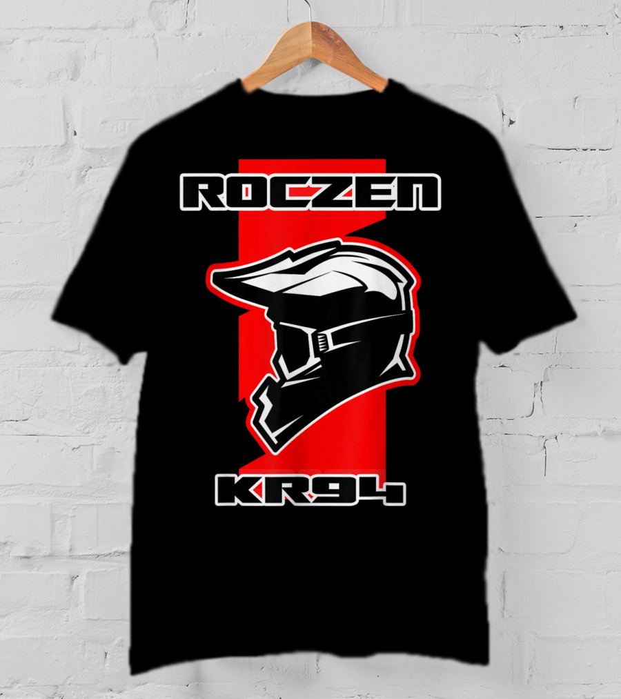 Roczen KR94 Dirt Bike Racing Red With Helmet And Goggles T-Shirt