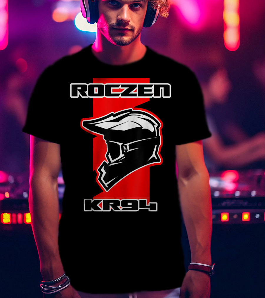 Roczen KR94 Dirt Bike Racing Red With Helmet And Goggles T-Shirt