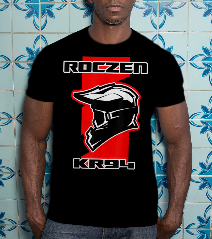 Roczen KR94 Dirt Bike Racing Red With Helmet And Goggles T-Shirt