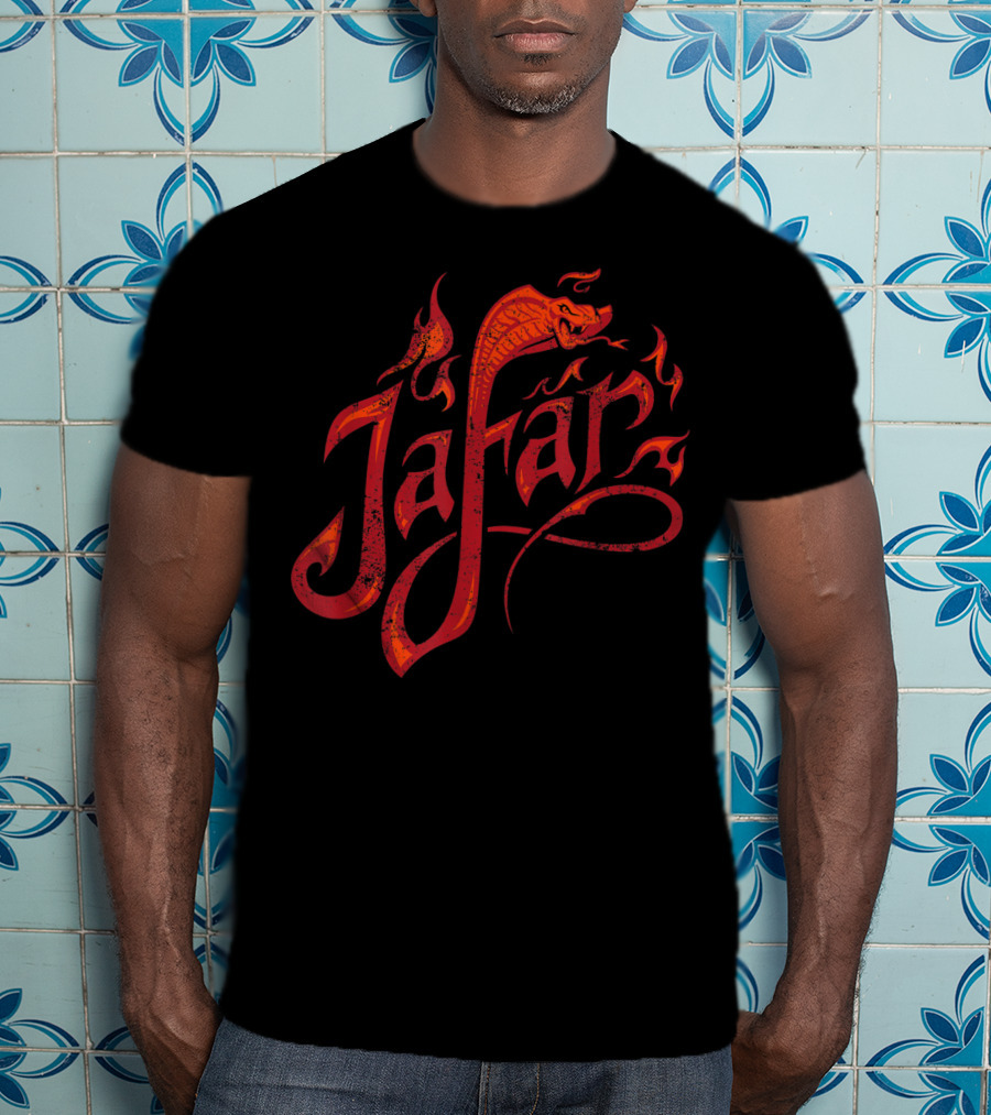 Jafar Snake Flame Design Disney Aladdin Live Action T-Shirt