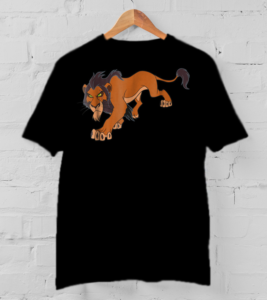 Disney The Lion King Scar Prowling Iconic Villain T-Shirt