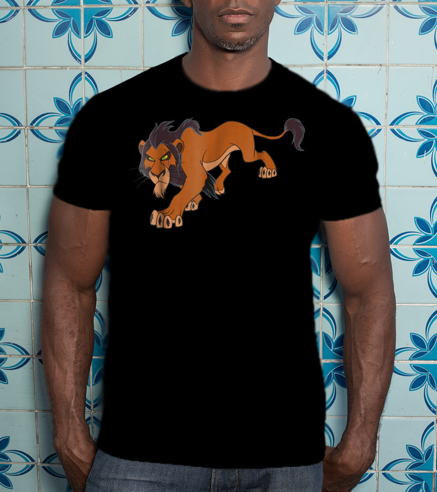Disney The Lion King Scar Prowling Iconic Villain T-Shirt