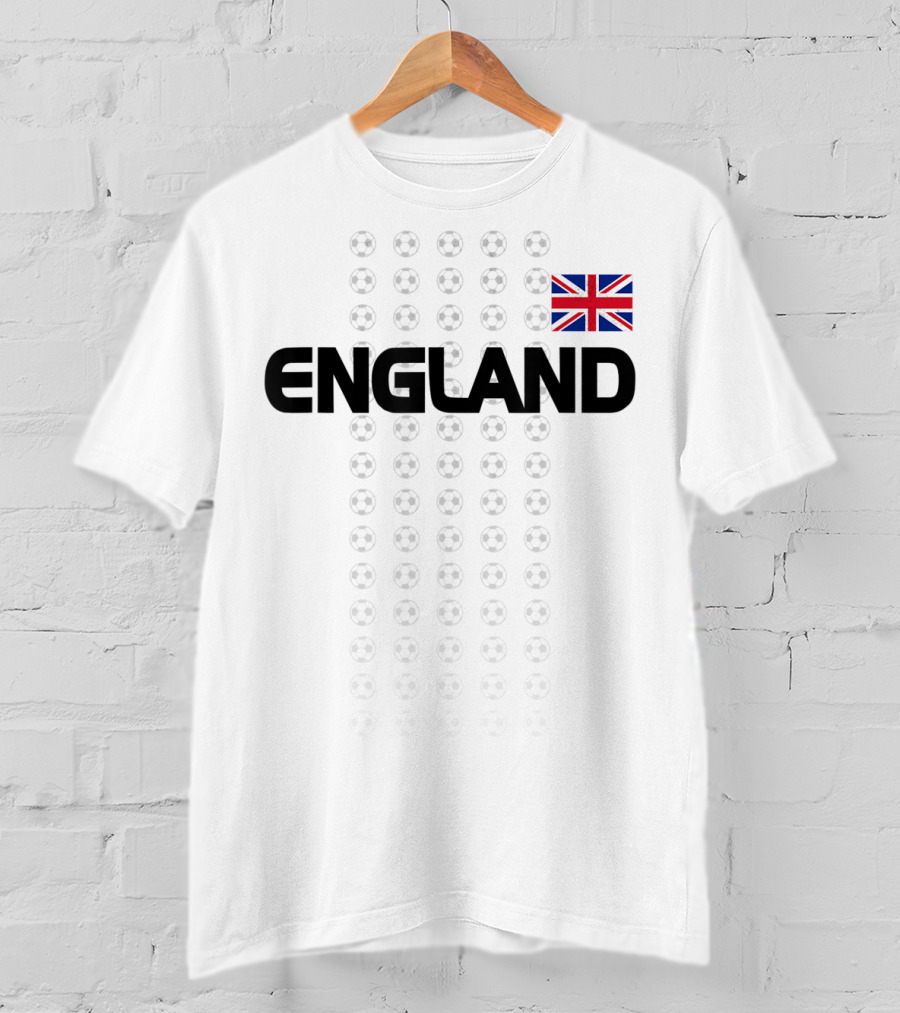 England Soccer English National Team Fan Flag T-Shirt