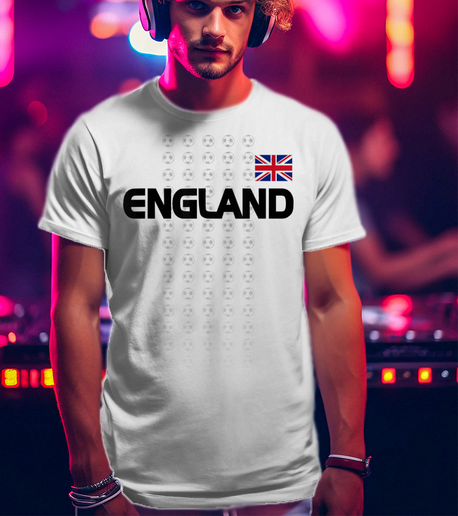 England Soccer English National Team Fan Flag T-Shirt