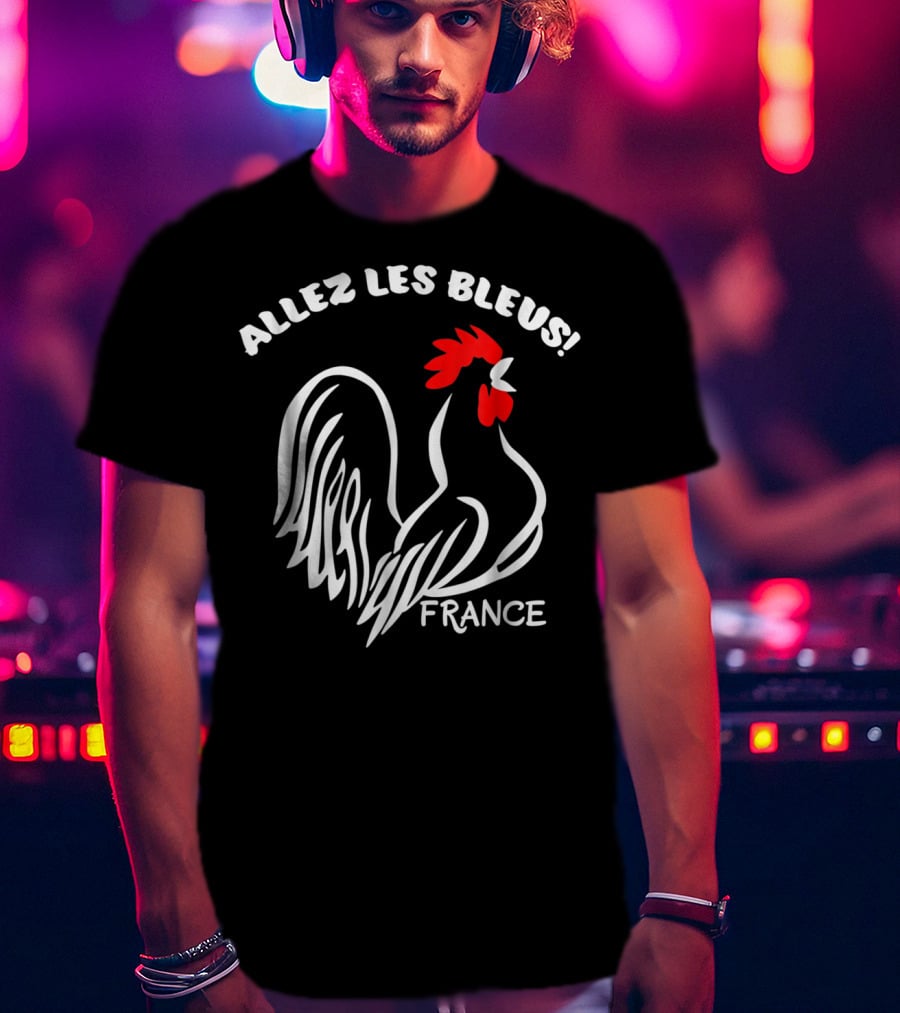 Allez Les Bleus France Soccer Football World Jersey T-Shirt