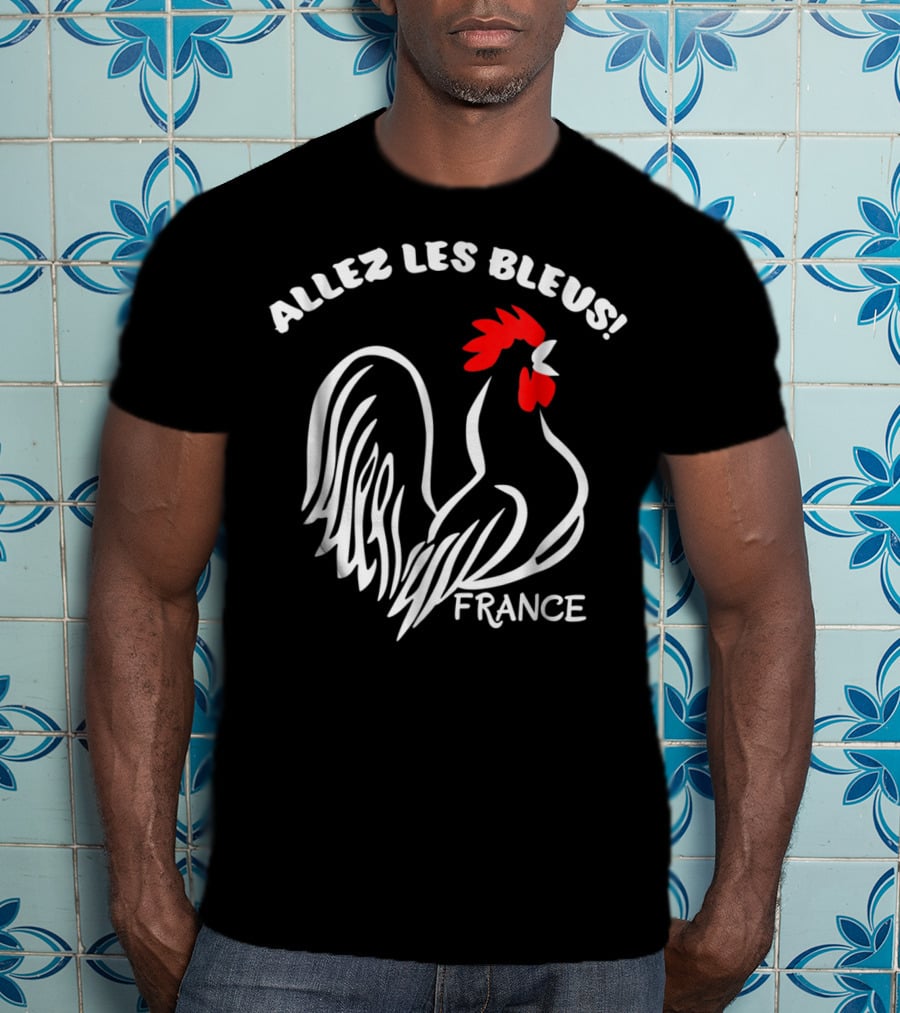 Allez Les Bleus France Soccer Football World Jersey T-Shirt