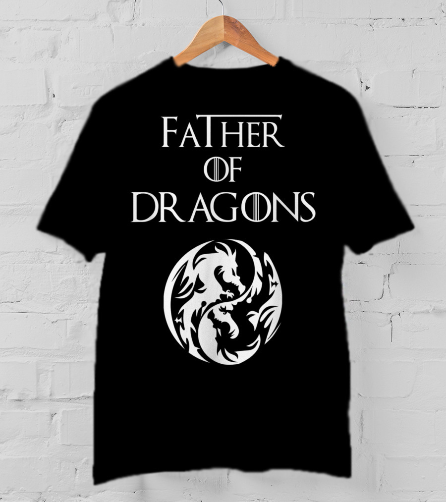 Father Of Dragons Yin Yang T-Shirt