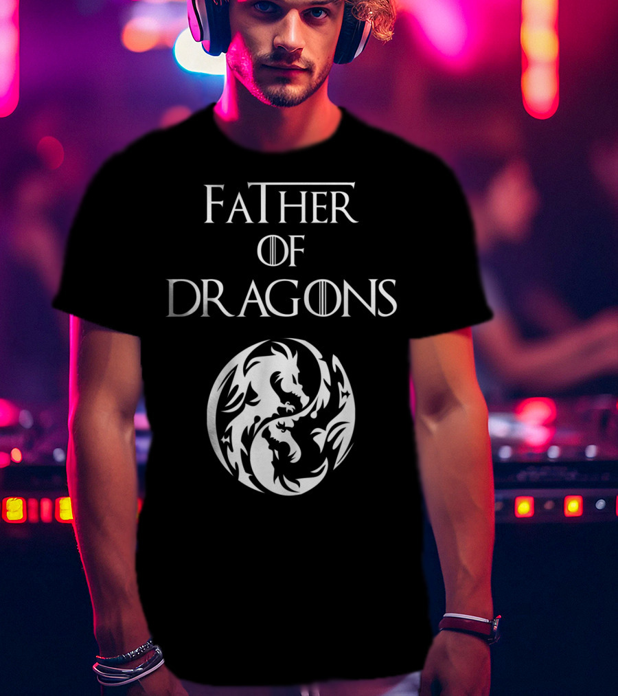 Father Of Dragons Yin Yang T-Shirt