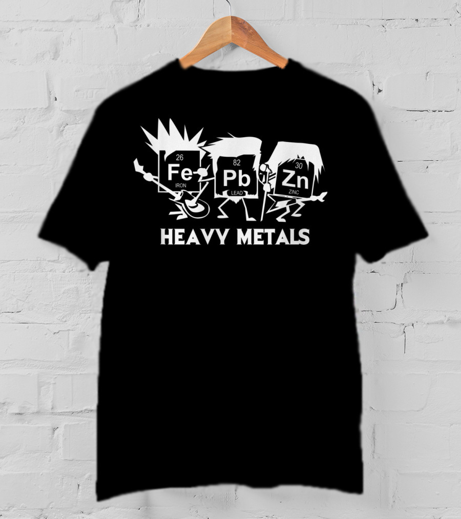 Funny Chemistry Elements Heavy Metals Fe Pb Zn T-Shirt