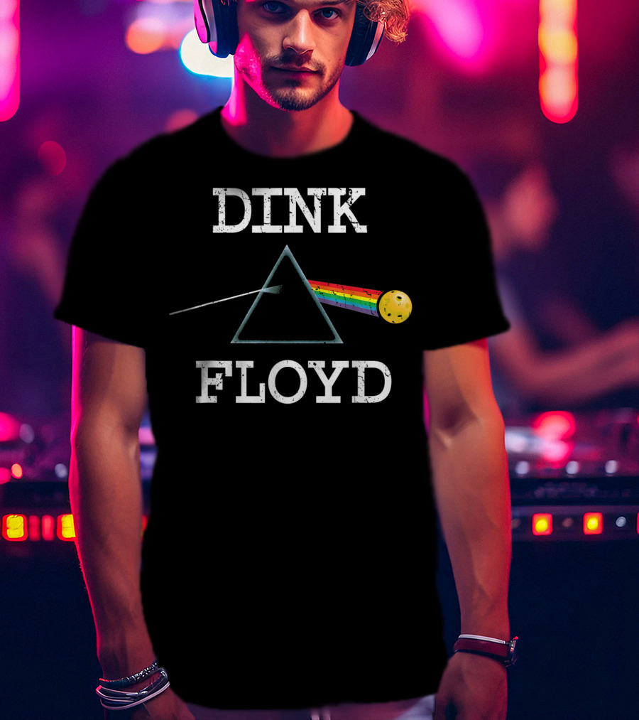 DINK FLOYD Pickleball Player USA Vintage Retro T-Shirt