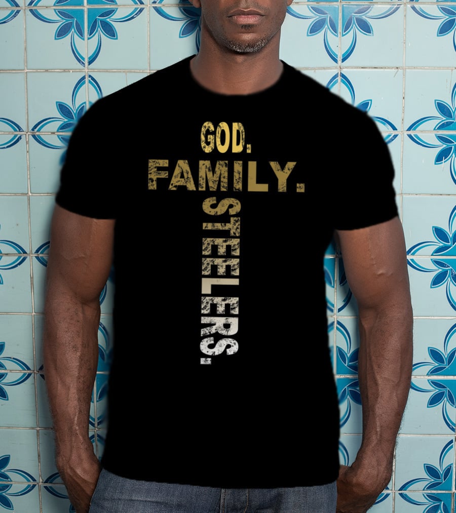 God Family Steelers Father's Day T-Shirt