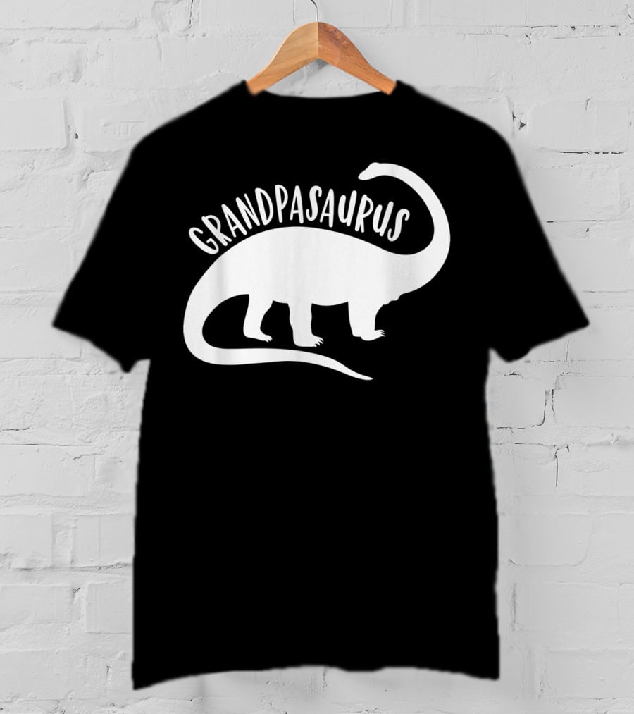 Grandpasaurus Dad Promoted To Dino Grandpa Dinosaur T-Shirt