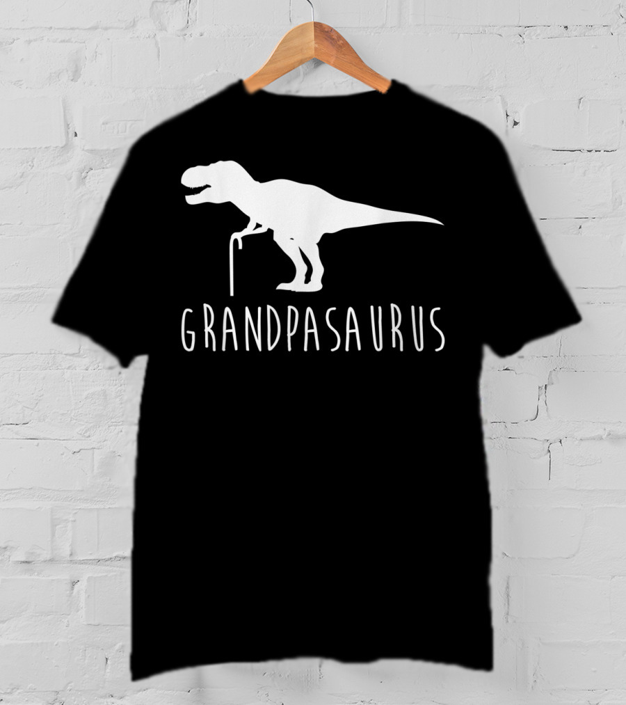 Grandpasaurus Lightweight Custom Ed Dinosaur Cane T-Shirt