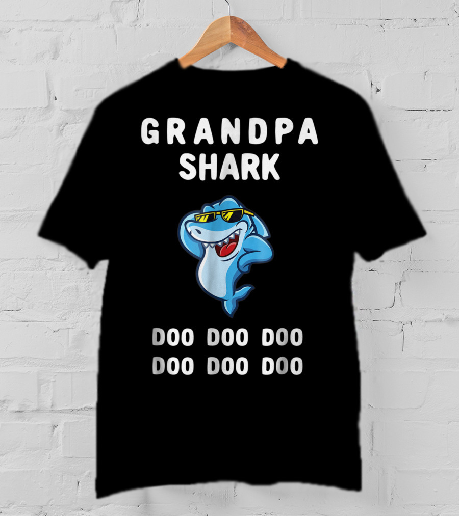 Grandpa Shark Doo Doo Doo Sunglasses Fun Grandpa Shark Doo Doo Doo T-Shirt