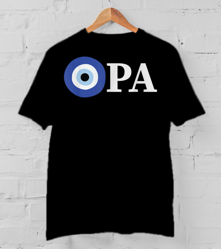 OPA Greek Pride Evil Eye T-Shirt
