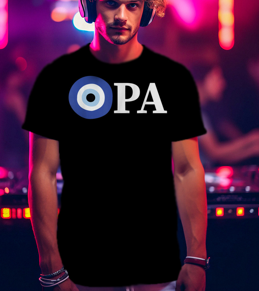 OPA Greek Pride Evil Eye T-Shirt