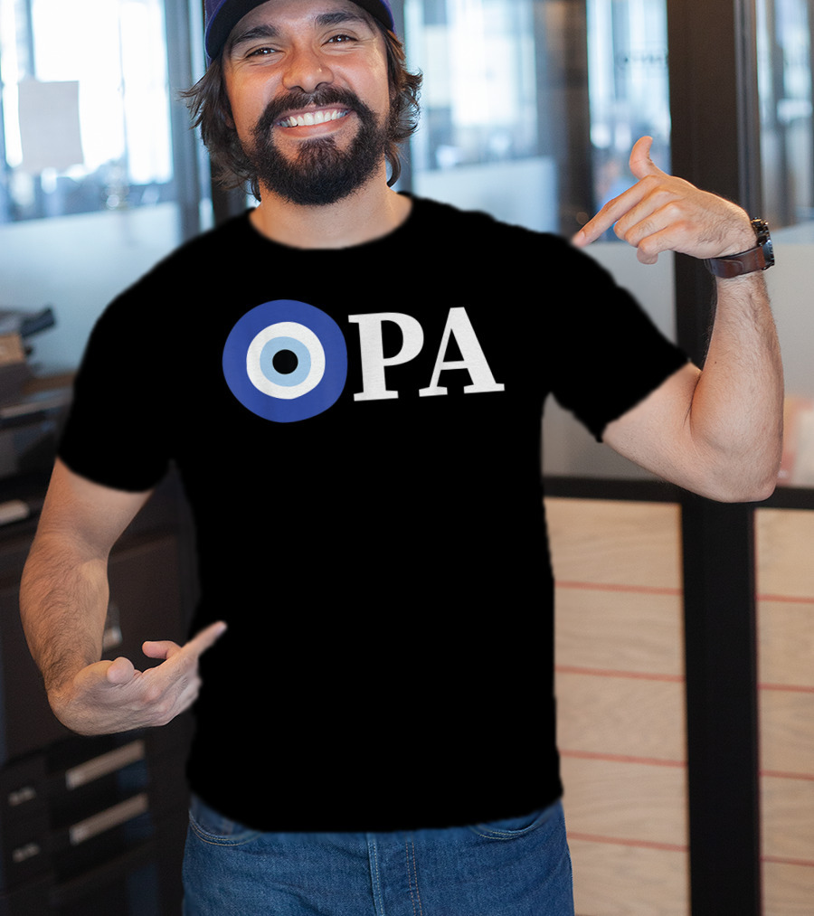 OPA Greek Pride Evil Eye T-Shirt