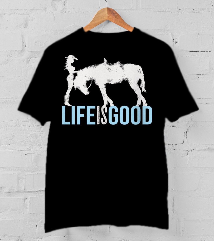 Life Is Good Horse And Girl For Horse Lover T-Shirt
