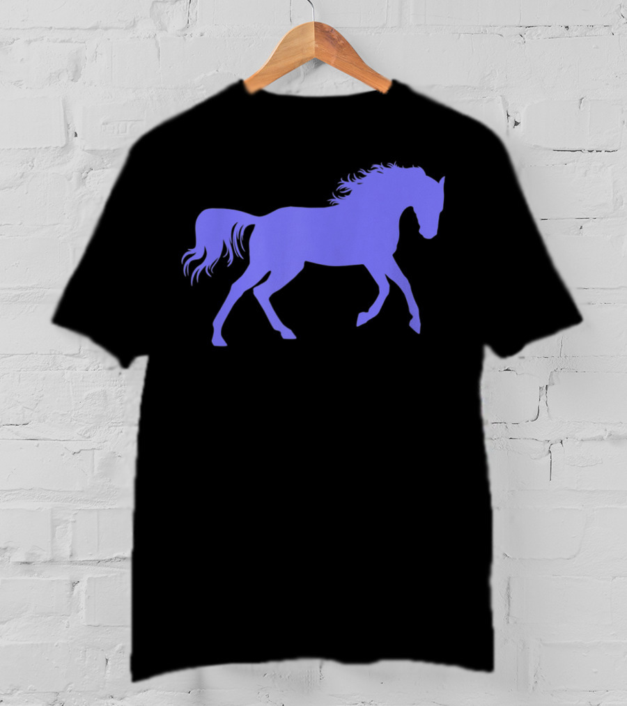 Galloping Horse Silhouette For Pony Loving Girls T-Shirt