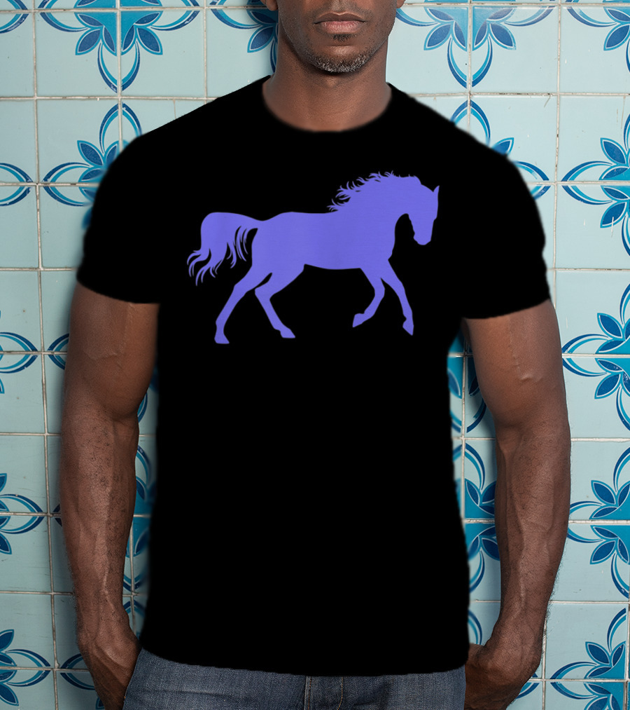 Galloping Horse Silhouette For Pony Loving Girls T-Shirt