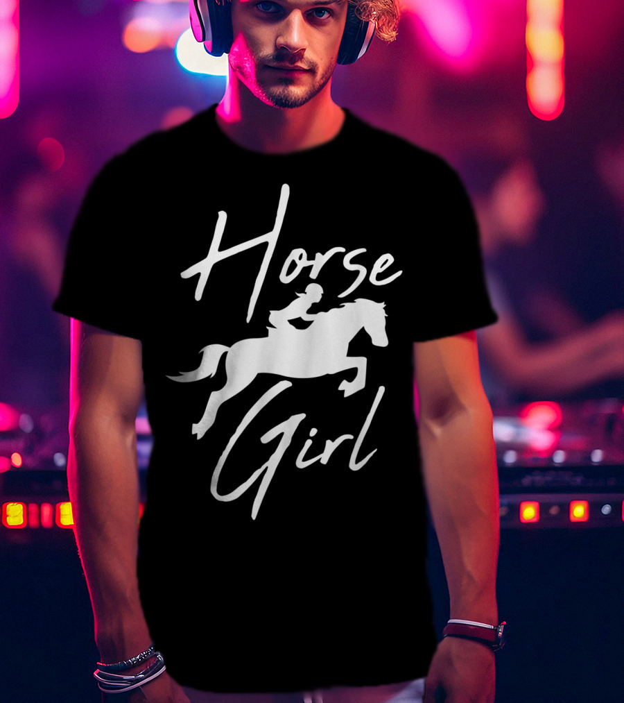 Horse Girl Horseback Riding Farm T-Shirt