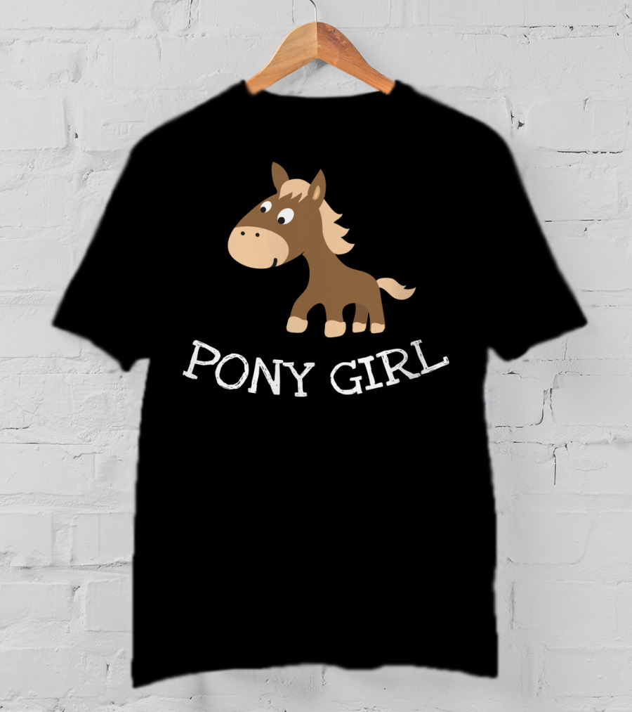 Pony Girl Cute Little Cartoon Horse T-Shirt