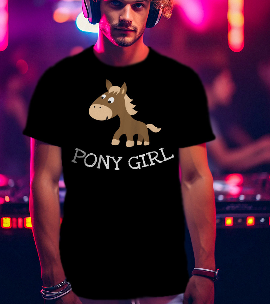 Pony Girl Cute Little Cartoon Horse T-Shirt