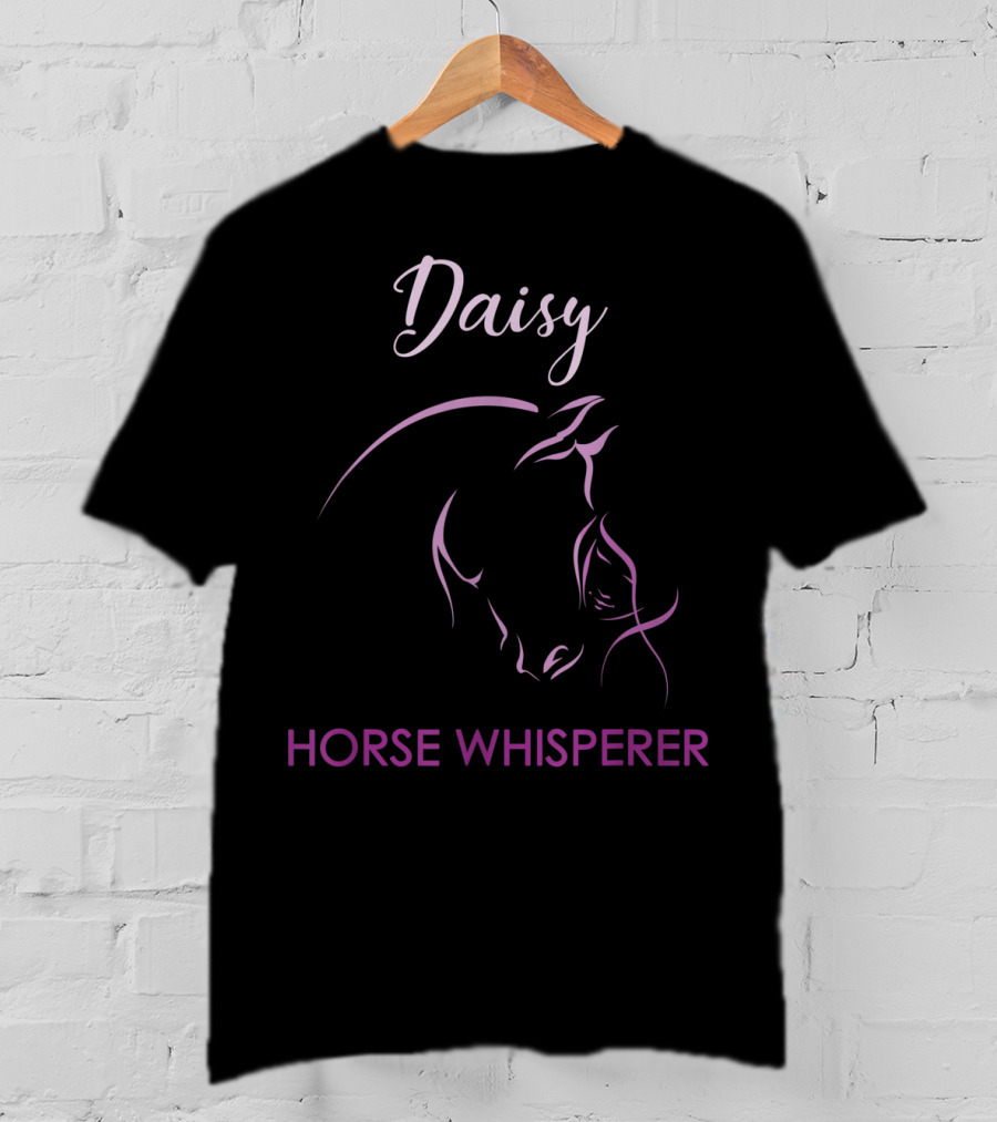 Daisy Horse Whisperer Personalized Name Elegant Equine T-Shirt