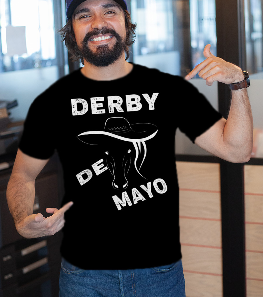 Derby De Mayo Sombrero Horse Race Mexican T-Shirt