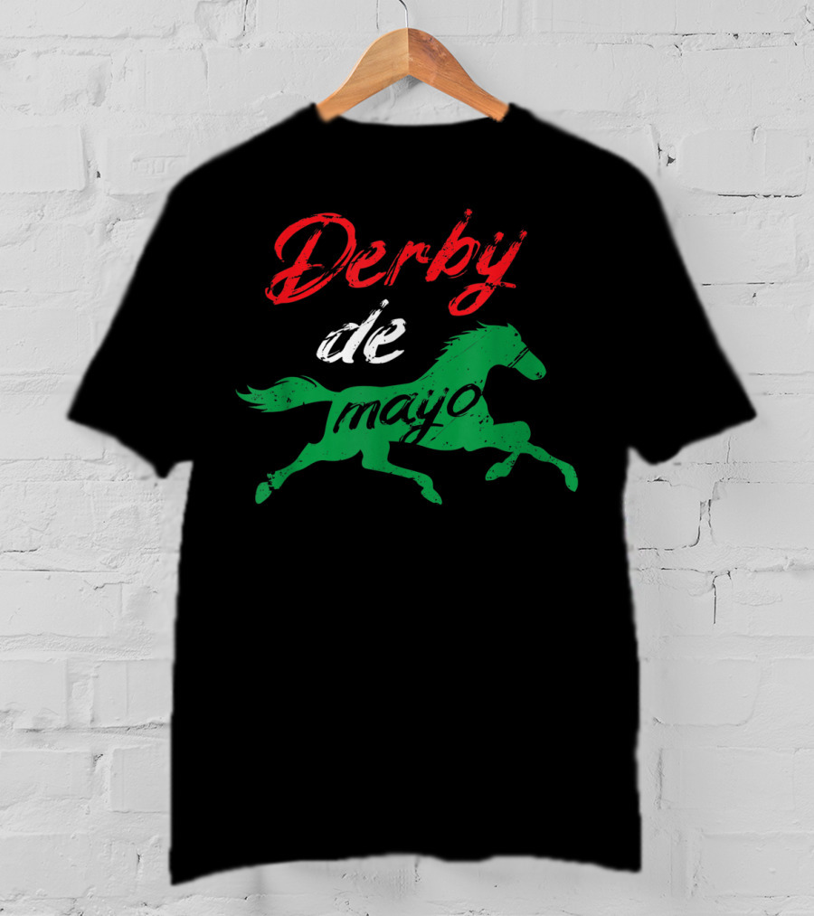 Derby De Mayo Mexican Horse Racing Equestrian T-Shirt