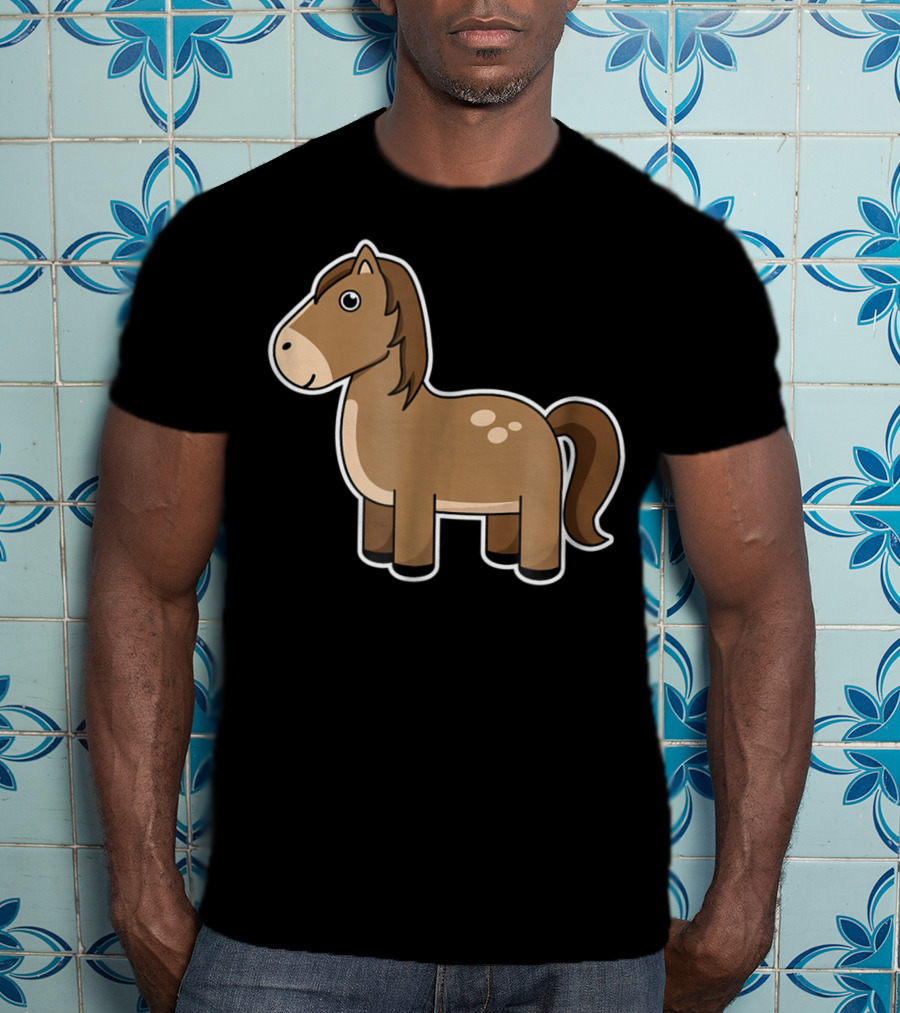 Cute Cartoon Horse Lover T-Shirt