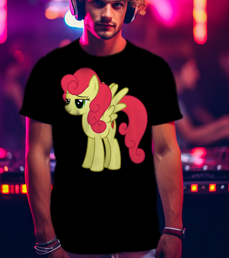 Daisy The Cut Horse Cartoon Style Character With Pink Mane And Wings T-Shirt