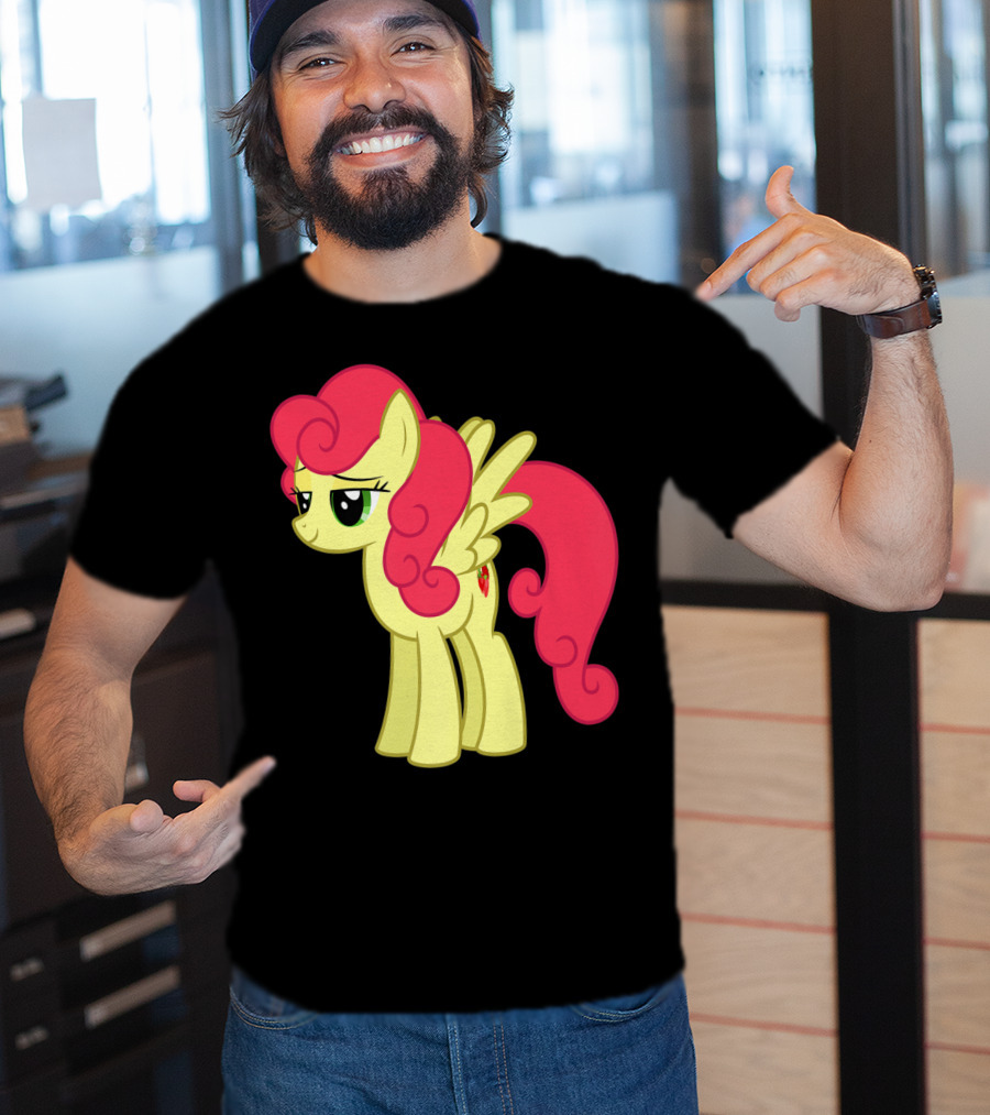 Daisy The Cut Horse Cartoon Style Character With Pink Mane And Wings T-Shirt