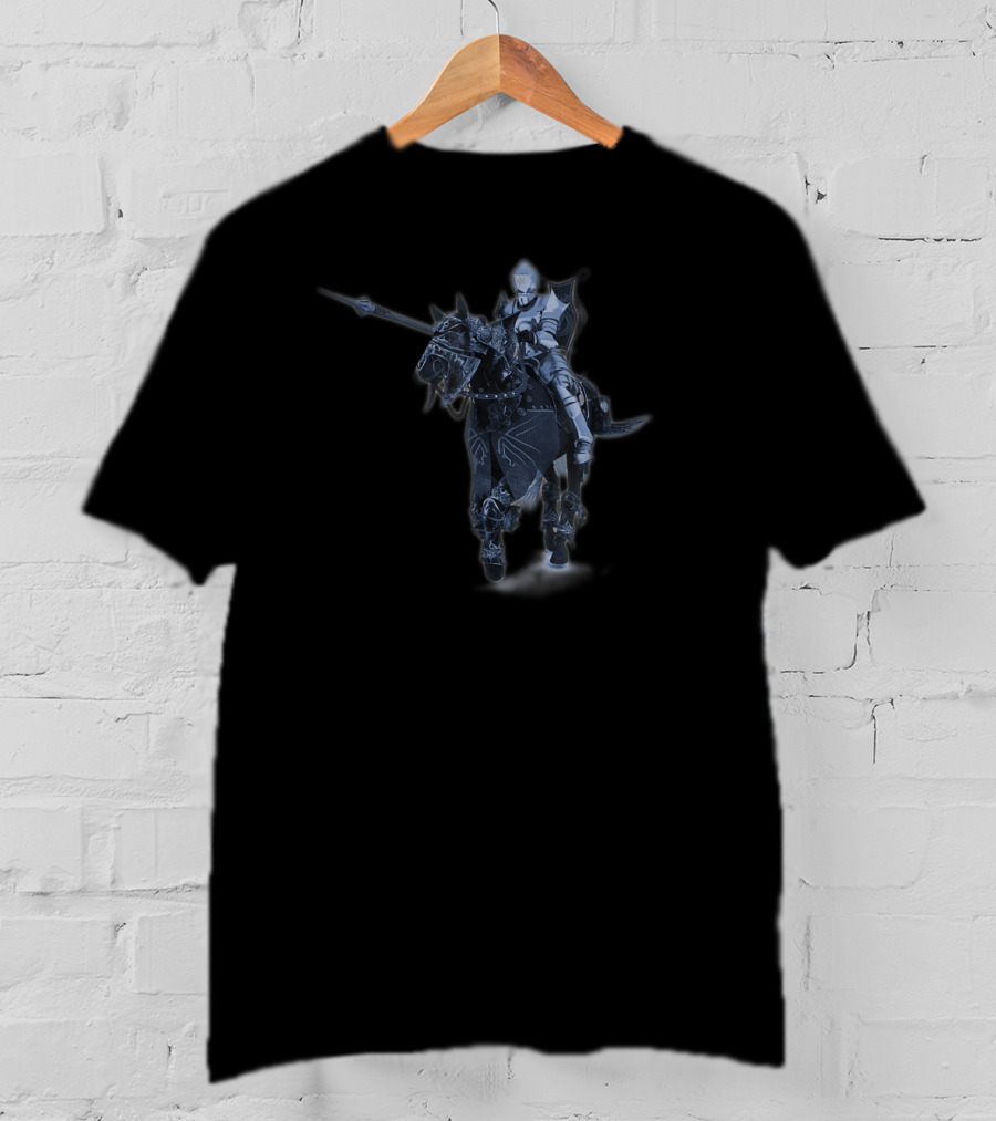 Destrier Medieval Knight Riding Armored Horse Unique Warrior T-Shirt