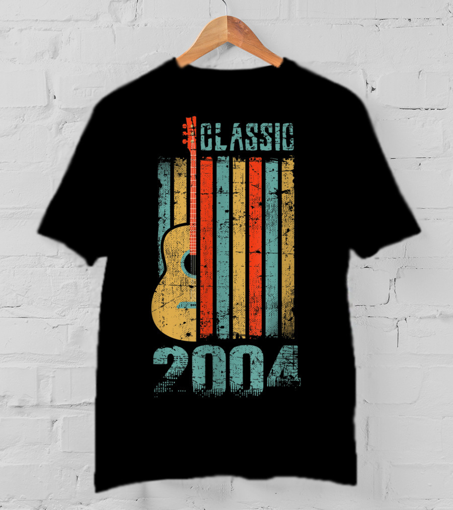 Classic 2004 Guitar Music 15 Years Old Birthday T-Shirt