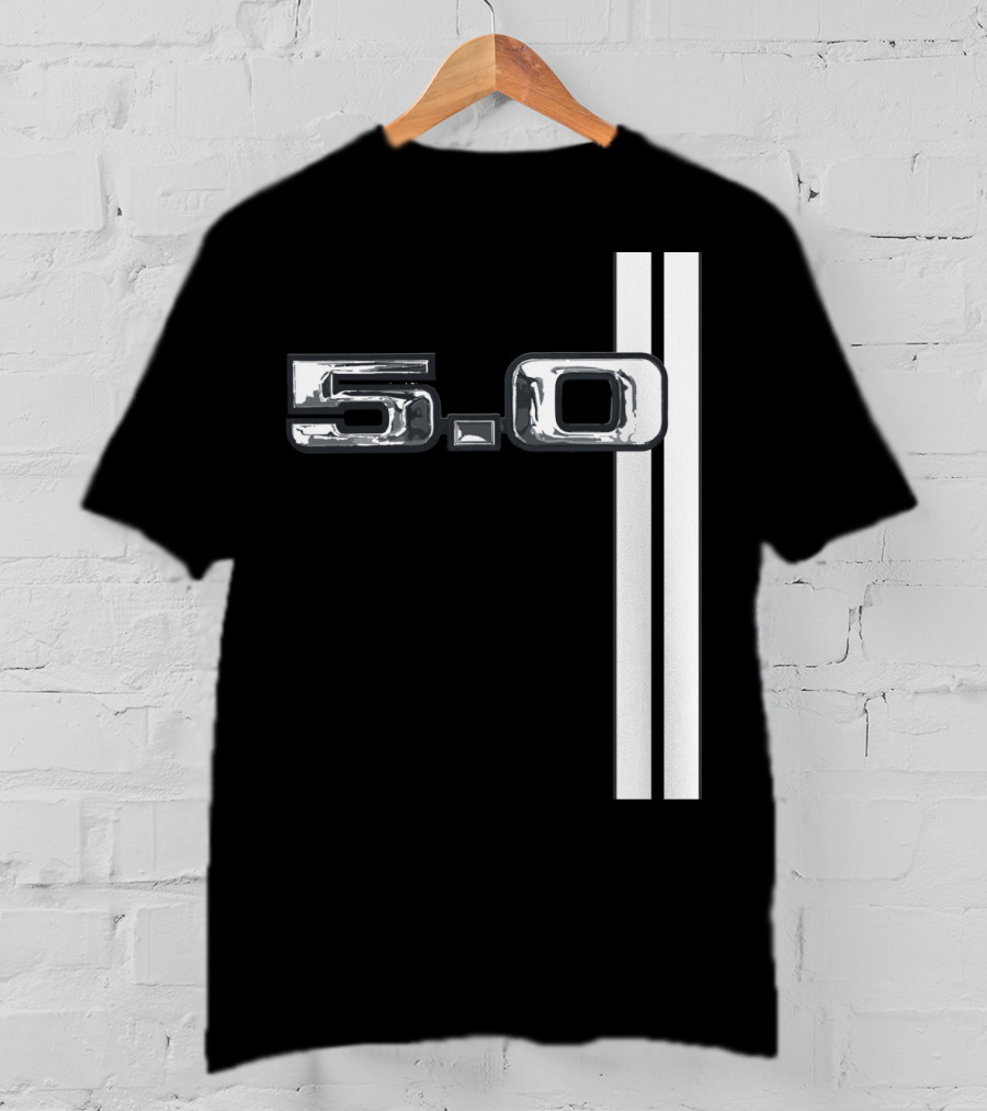 5.0 Racing Stripe Classic Car T-Shirt
