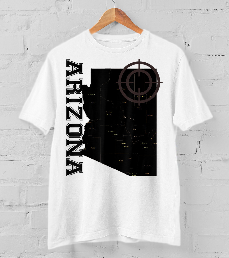 Arizona Map Classic Fun With Target T-Shirt