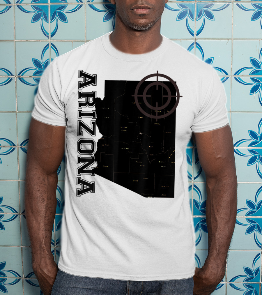 Arizona Map Classic Fun With Target T-Shirt