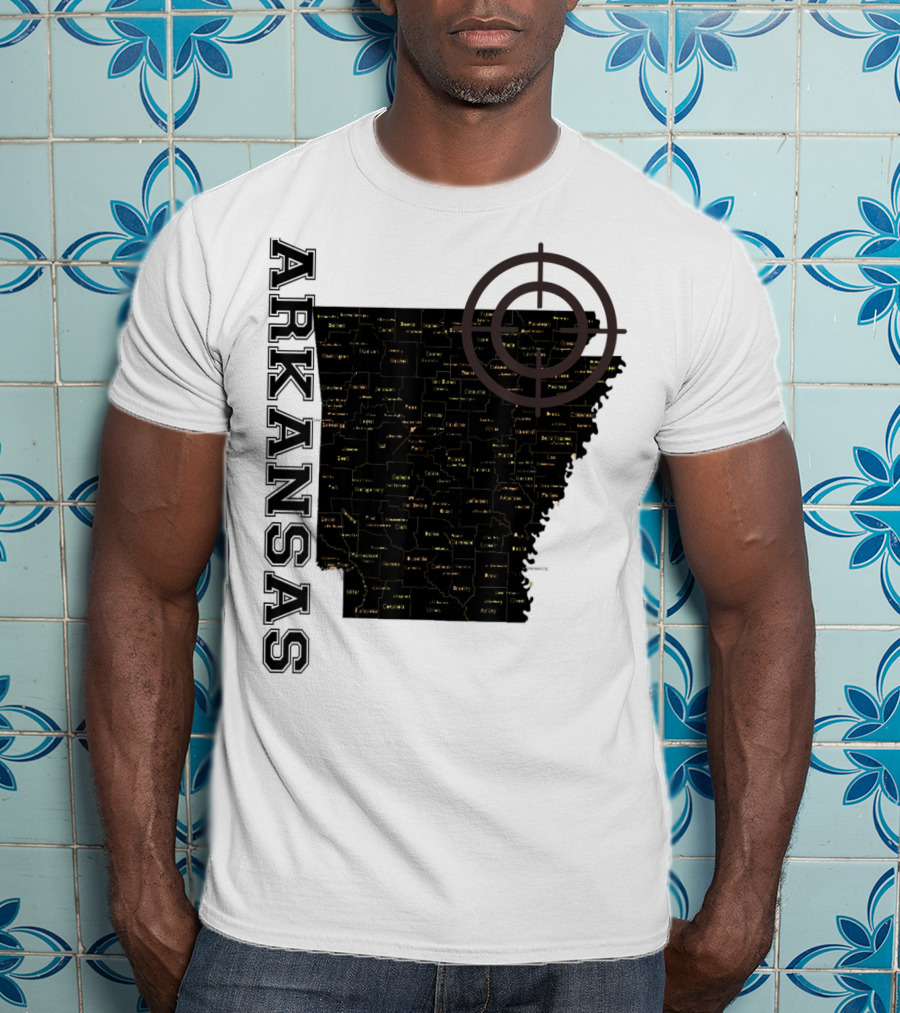 Arkansas Maps Classic Fun Targeted Exploration T-Shirt