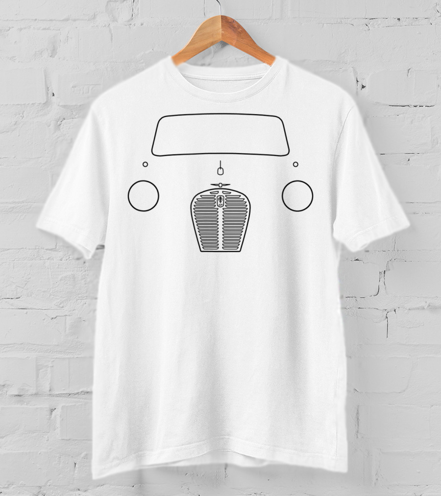 Austin A30 A35 Classic Car Front Outline T-Shirt