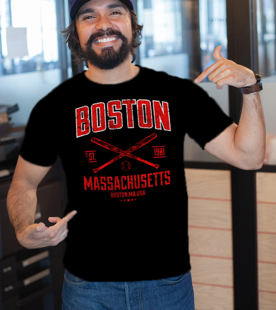 Boston Massachusetts Baseball Est. 1901 T-Shirt