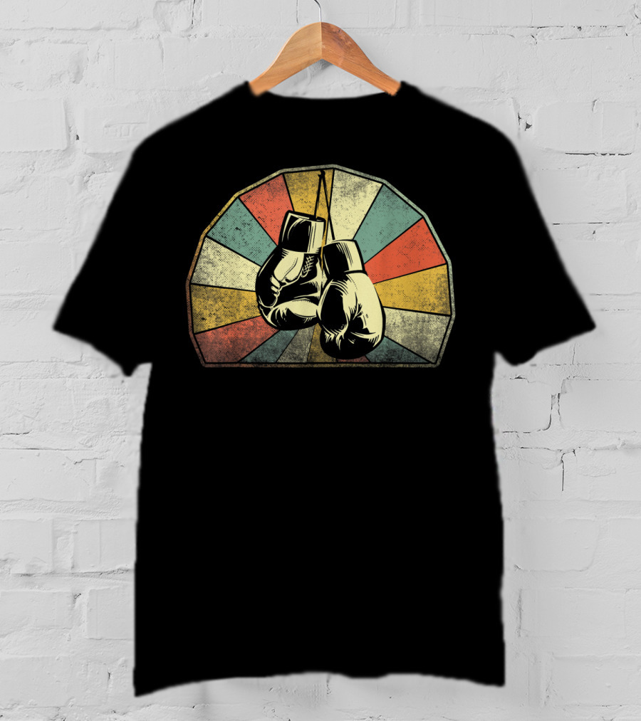 Boxing Classic Vintage Boxsport Retro Gloves T-Shirt