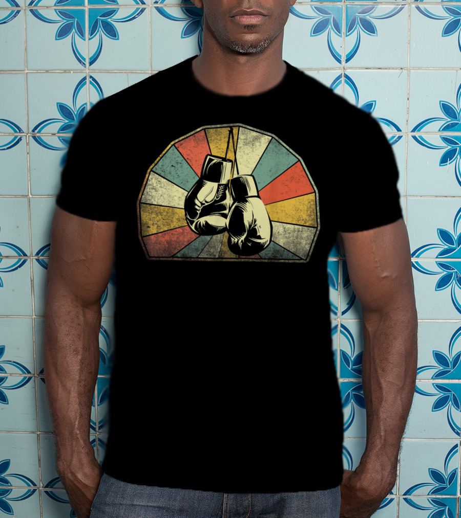 Boxing Classic Vintage Boxsport Retro Gloves T-Shirt