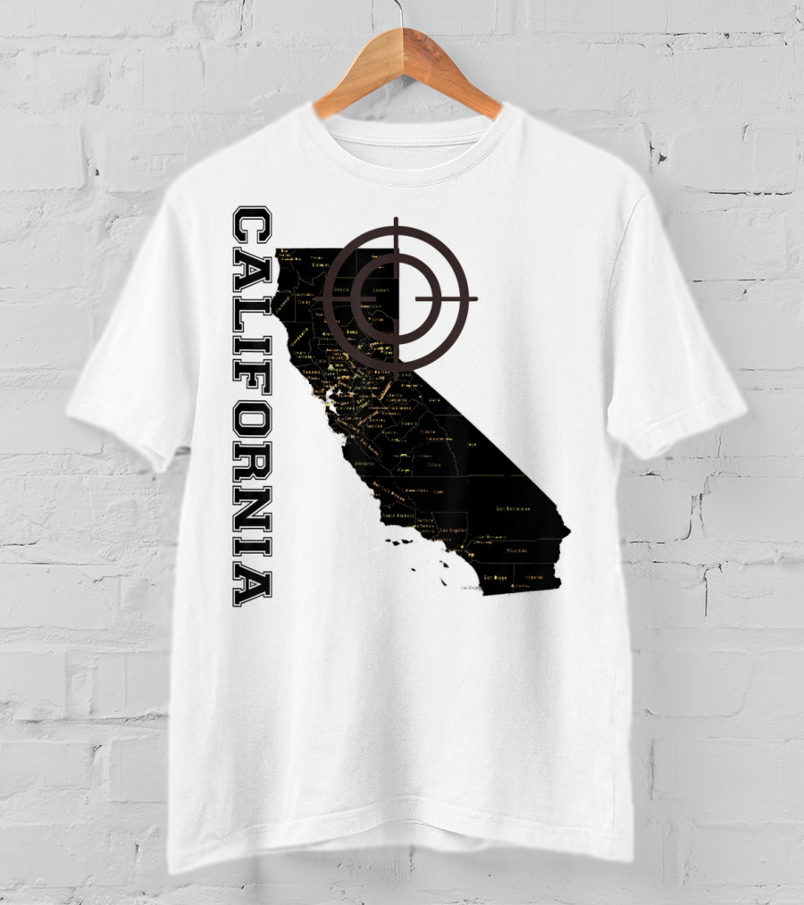 California Target Map Classic T-Shirt