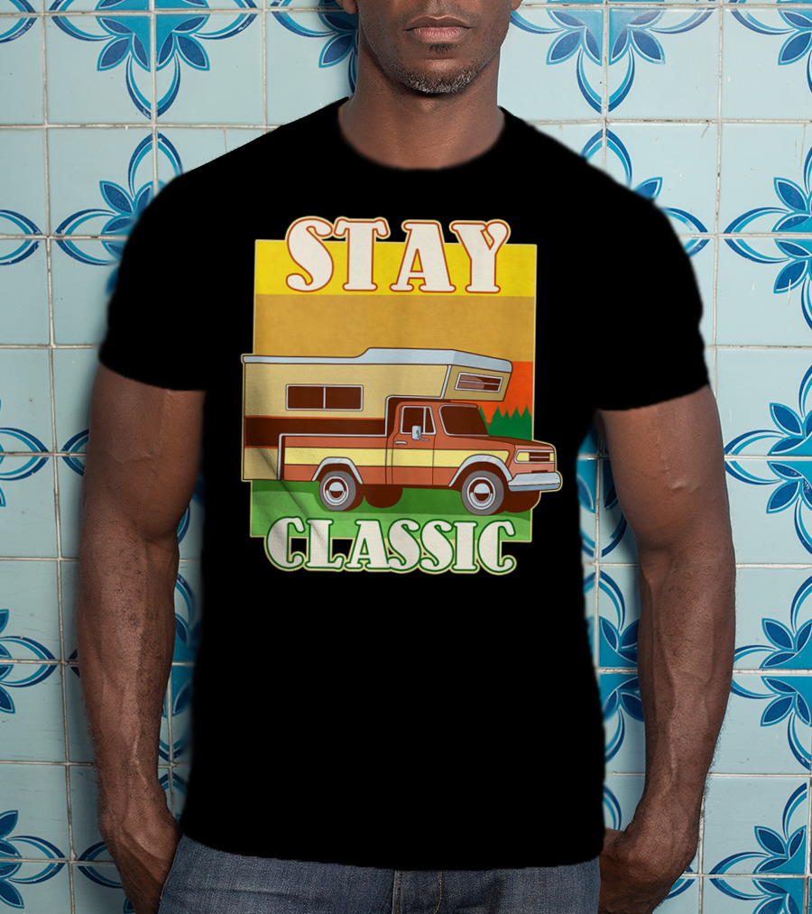 Stay Classic Camping And RV Vintage Camper T-Shirt